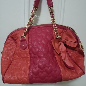 Betsey Johnson Purse Pink and Gold Rare